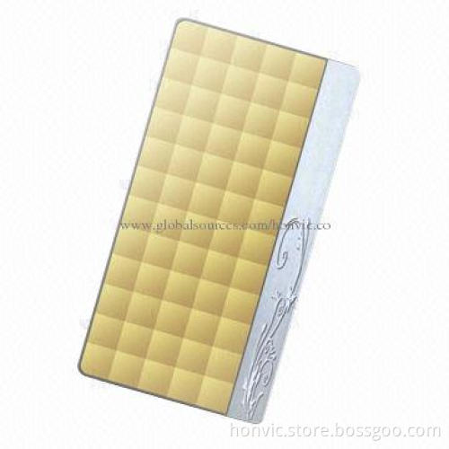 Power bank with LED flashlight and short-circuit protection